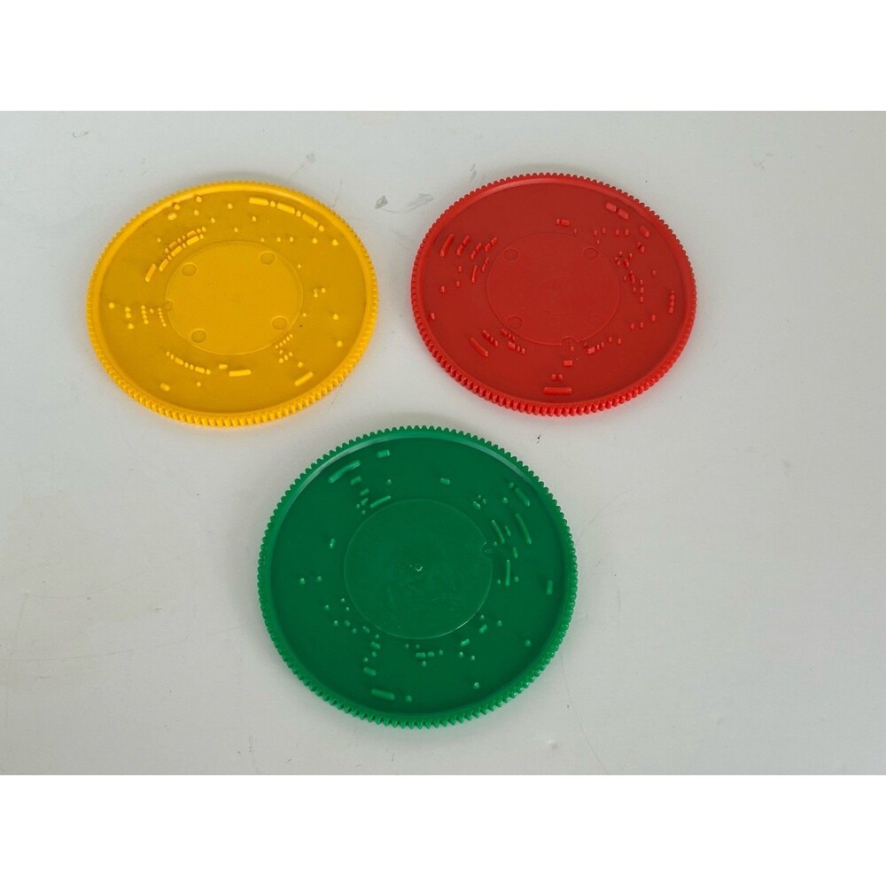 Vintage Fisher Price Play-A-Song Trumpet Music Discs Lot of 3 Replacement Parts